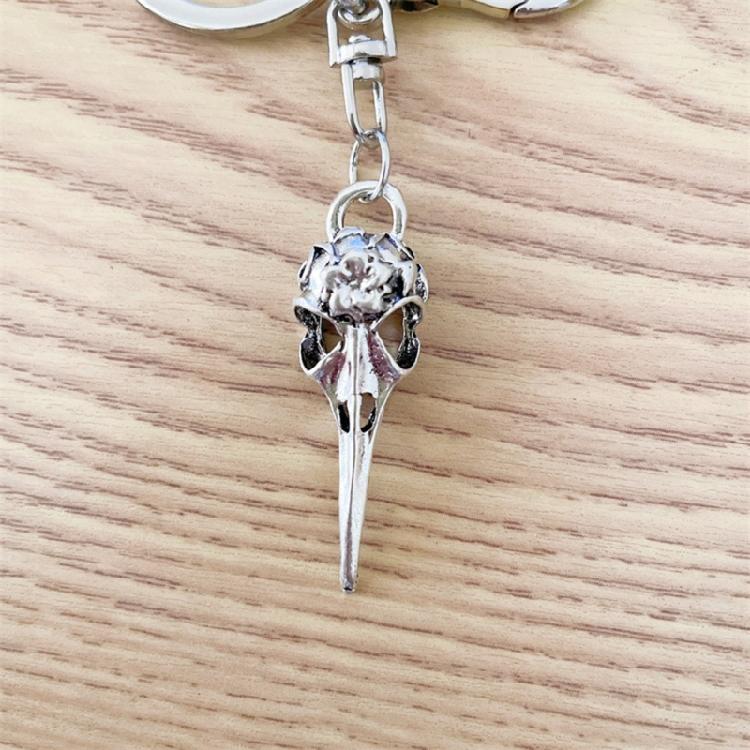 Stylish Bird Head Keychain Skull Claw Key Chain Creative Souvenir for Women Men Easily Attaching to Keys Backpacks