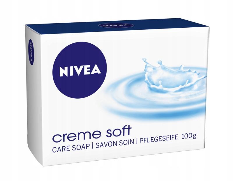 Nivea Creme Soft Mydło W Kostce Do Rąk Ciała 100G