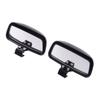 1Pair Black Adjustable Blind Spot Wide Angle Rearview Mirrors Universal For Car Van Truck