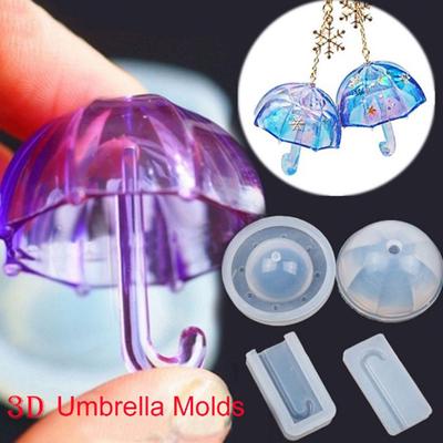 Silikónová živicová 3D dáždniková epoxidová forma Ručná vlastná výroba šperkov