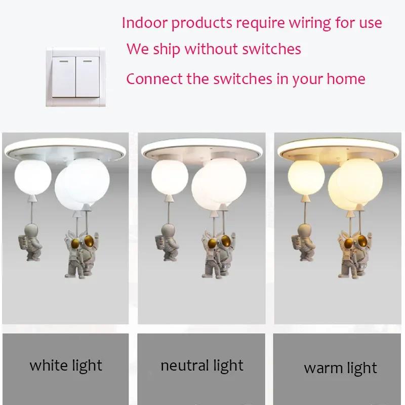 Children Room  Led Ceiling Lamps Bedroom Decorative Pendant Lights Indoor Interior Lighting Kitchen Decor Chandelier Fixture
