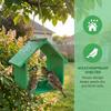 Weatherproof Bird Feeder House Plastic Hut Shape Hanging Bird Feeder with Feeding Bowl Semi Enclosed Bird Feeding Station