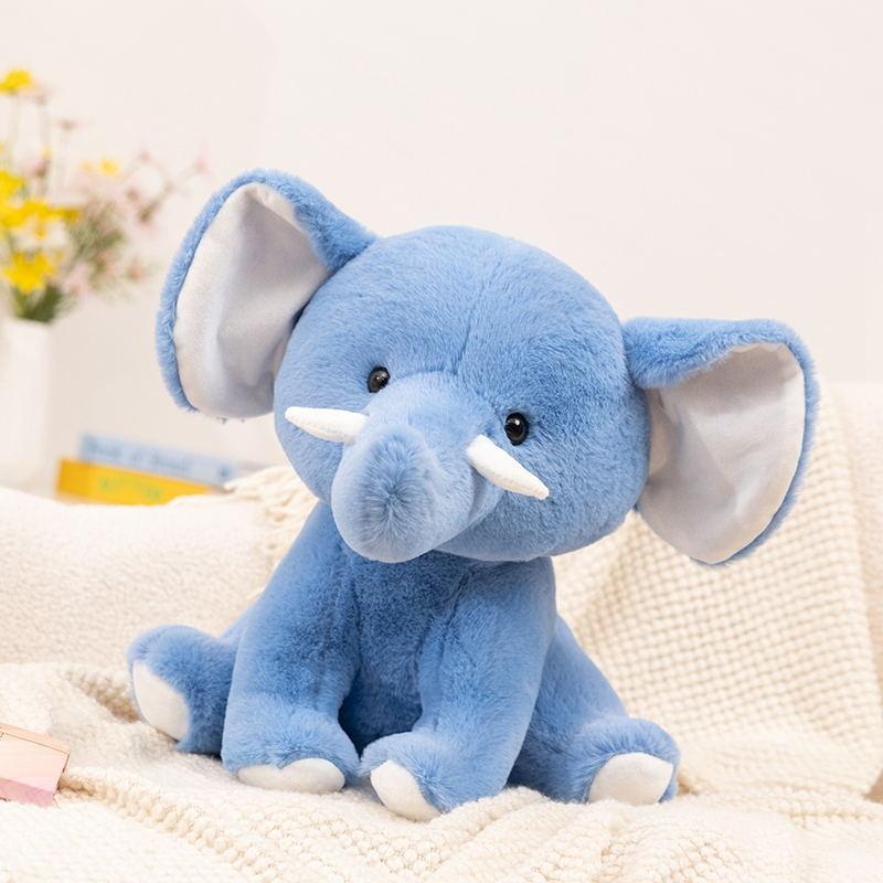 Cartoon Cute Sitting Posture Cute Teeth Elephant Doll Plush Toy Doll Children Sleep Comfort Pillow Doll Gift