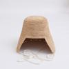 Summer Big Size Raffia Sun Hats Women'S Beach Foldable Wide Brim Straw Hat Japanese Retro Loli Hat Sun Protection Fisherman Hat