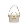 Bally Bengi 19 Solid Color Magnetic Buckle Closure B Type Decoration Calfskin Handheld Shoulder Crossbody Bag Women bags White 6301609