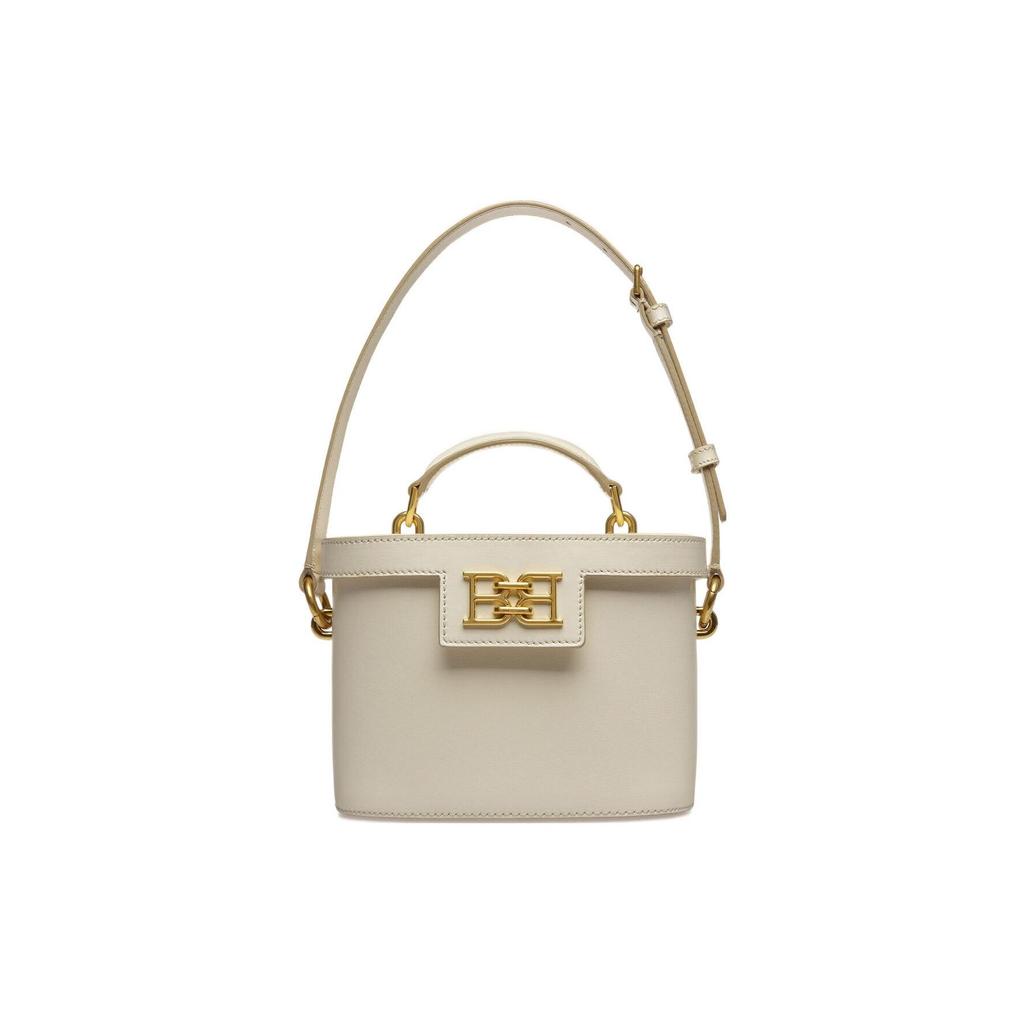 Bally Bengi 19 Solid Color Magnetic Buckle Closure B Type Decoration Calfskin Handheld Shoulder Crossbody Bag Women bags White 6301609