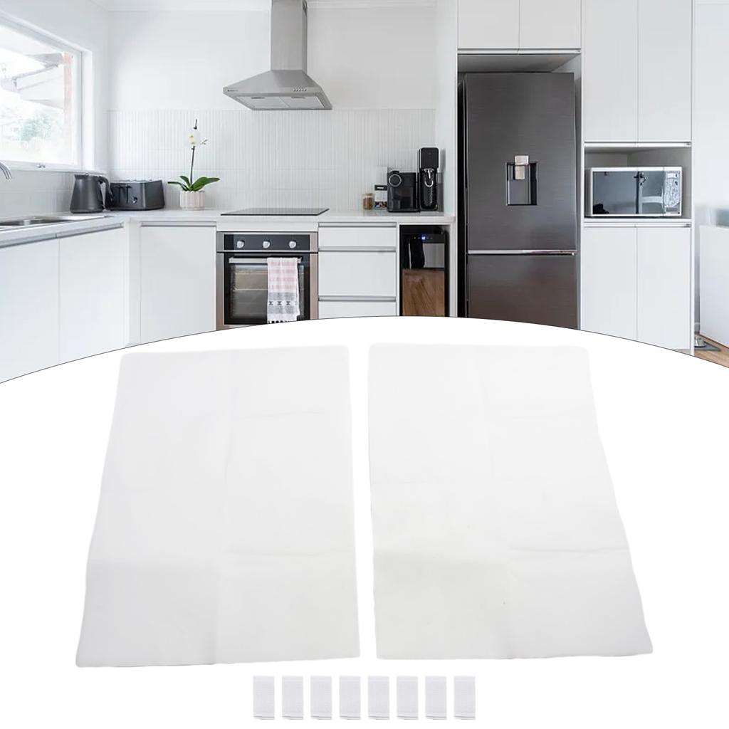 Fan Filter Paper Filter Non-woven Professional White 4 Packs 46*32CM Accessories Extractor Grease Hood Kitchen