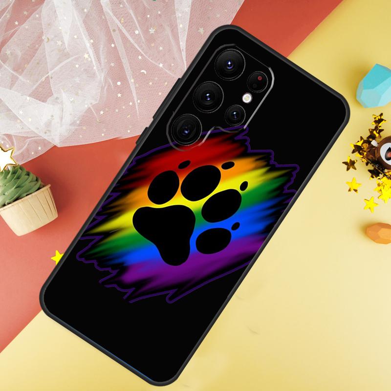 Cat Dog Paw Design Case For Samsung Galaxy S23 Ultra S24 S22 S20 S21 FE Note 10 20 Ultra S8 S9 S10 Plus Cover