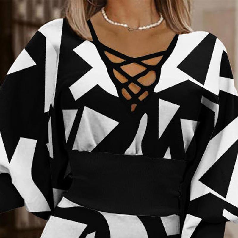 2025 Autumn Winter New Women's V-Neck Bodycon Dress, Wrap Waist Long Sleeve Bodycon Midi Dress, Slim Fit Bandage Party Evening Dress