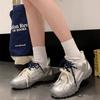 New Shoes Women's Mesh Breathable Ribbon Ballet Style Casual Sports White Shoes