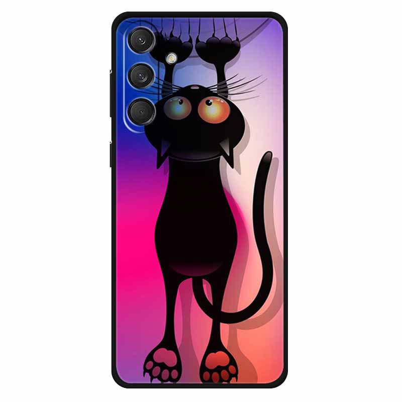For Samsung M55 5G Case Soft Silicone Lovely Cat Fashion Phone Cover For Samsung Galaxy M55 Cases Bumper on for GalaxyM55 Lion