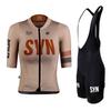 Set Completo Maglia e Pantaloncini da Ciclismo Uomo Traspirante Asciugatura Rapida Outfit per Bici da Strada Equitazione all'Aperto