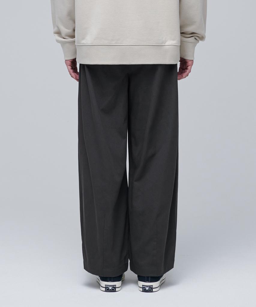 MUSINSA STANDARD Cotton Wide Balloon Pants [Dark Gray]