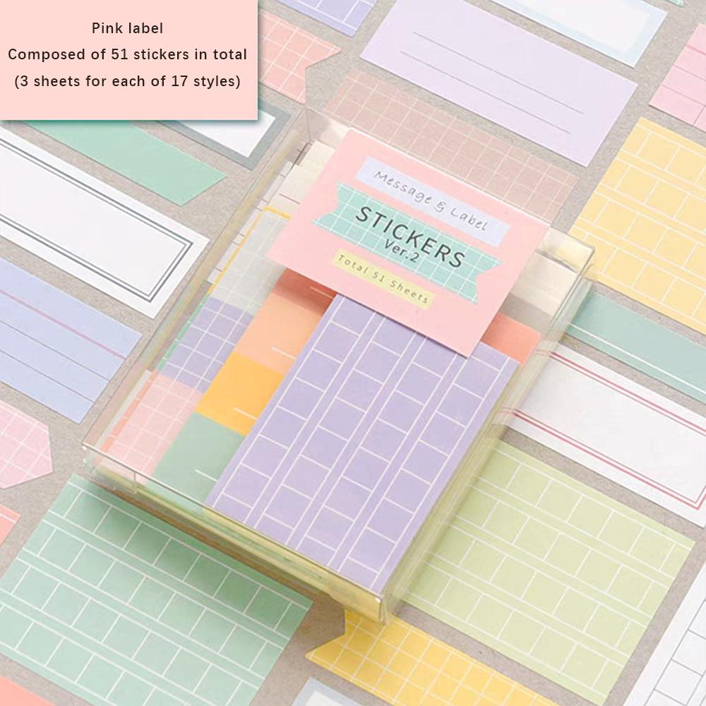 

Label sticker set, memo, message, key record, pagination sticker, marking sticker рожевий