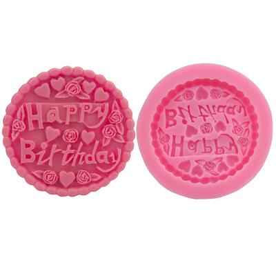Alles Gute zum Geburtstag Silikon Kuchen Backform Sugarcraft Schokolade Cupcake Backform Fondant Kuchen Dekoration Werkzeuge