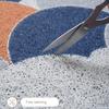 Rohožka se vzorem sedmikrásek, PVC hedvábná smyčka, Protiskluzová, Stříhatelná, Domácí rohožka, Obývací pokoj, Ložnice, Veranda, Vstup