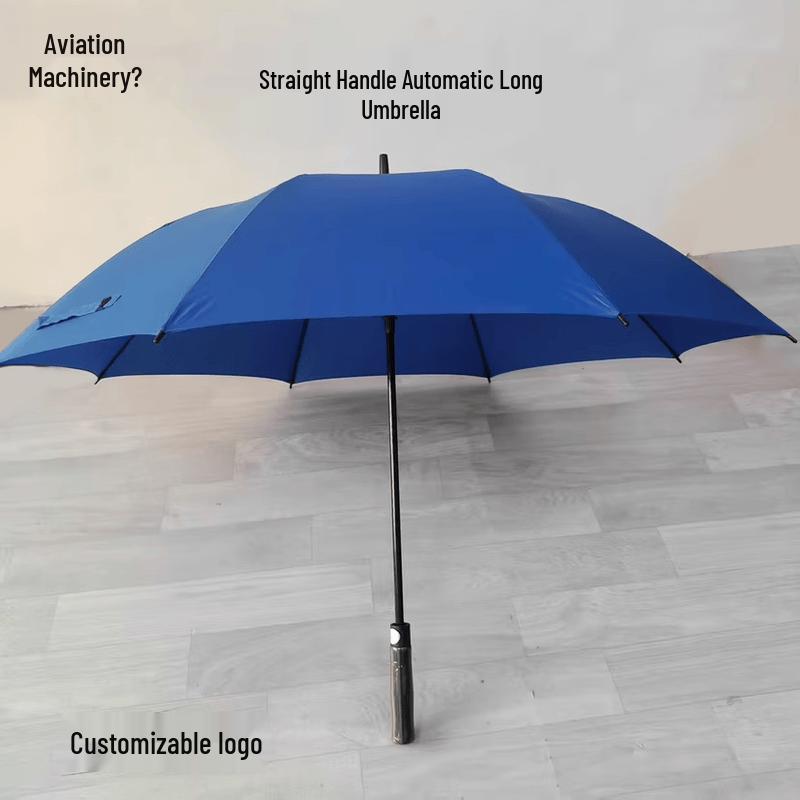 Sapphire Blue Automatic Straight Handle Umbrella, 27-inch сапфир синий