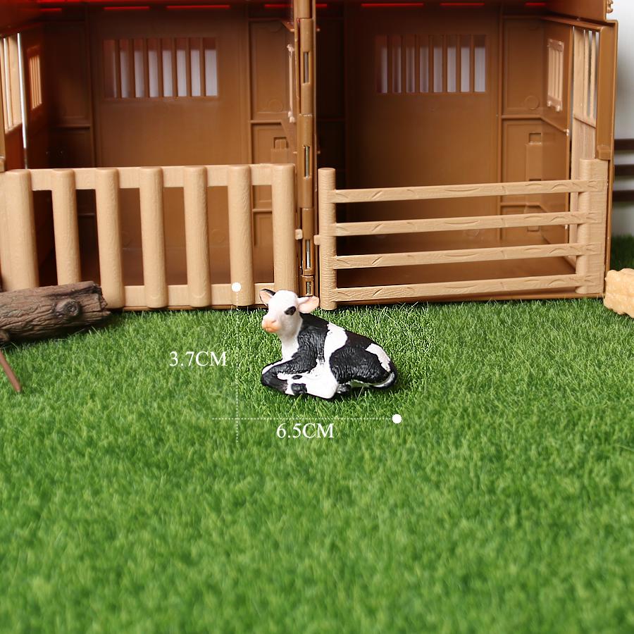 Simulering Gård Verden melkeku Storfe Okse Kalv yak Moskusokse Pedagogisk dyremodell figur leketøy hjemmedekor Gave Til Barn