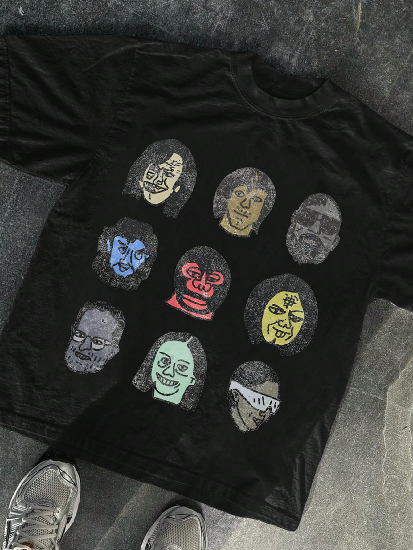 

Retro Portrait Streetwear Hip Hop Harajuku Y2k T Shirt Men Graphic Print Oversized Cotton Gothic Gothic Short Sleeve Tops Tees 4XL