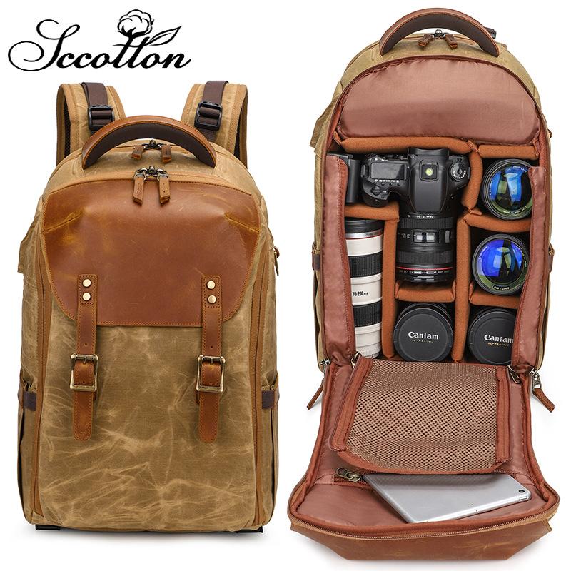 Origin Camera Backpack Waterproof Canvas Bag Outdoor Liner Digital Shoulder Photo Bag