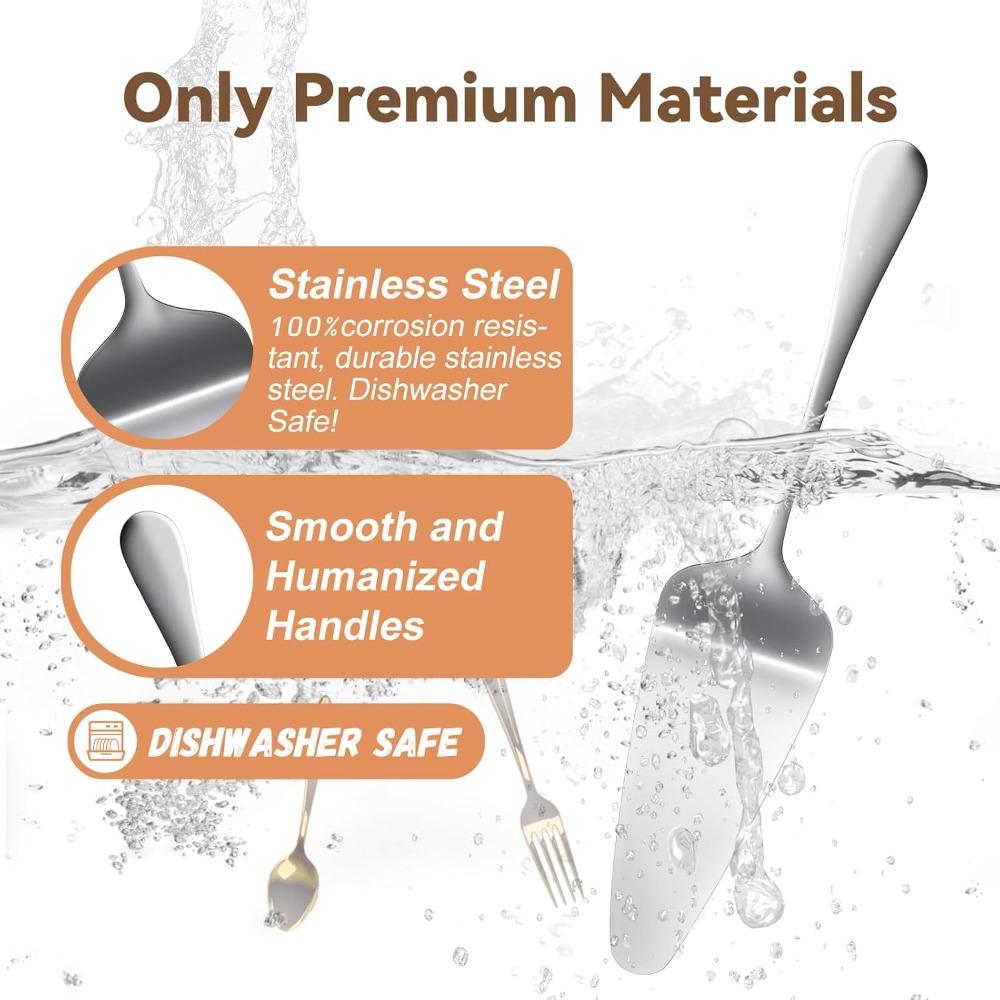 Cake Cutting Knife Set for Thickened Stainless Knife and Server Set Cutter Pie Spatula for Birthday Anniversary Christmas Gift