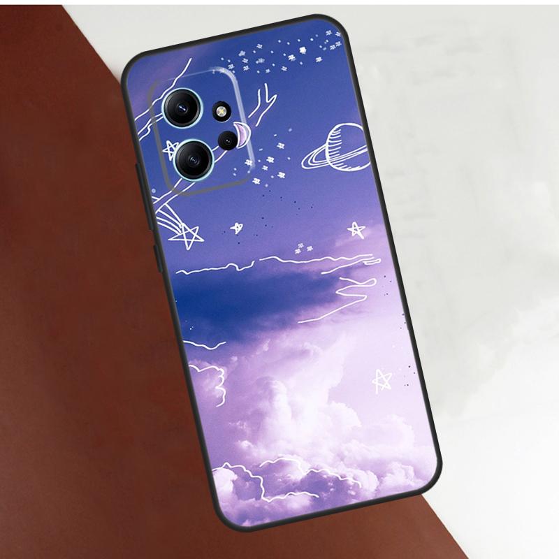 Purple Aesthetic Case For Xiaomi Redmi Note 10 Pro 8 9 11 12 Pro 9S 10S 11S 12S Cover For Redmi 12 9 10 C