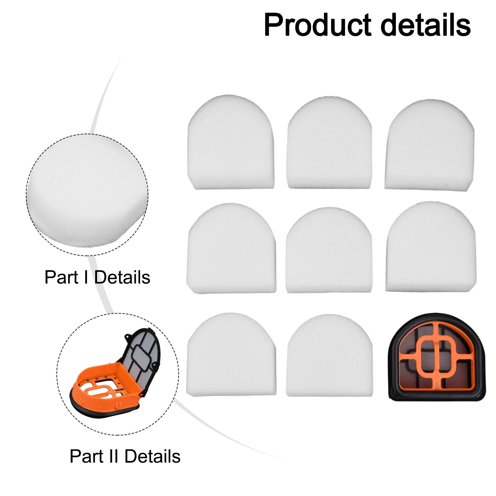 9 шт./комплект Комплект поролоновых фильтров для пылесоса Shark Для AW201 Упаковка Аксессуары для пылесоса Чистящие запасные части для замены China Mainland