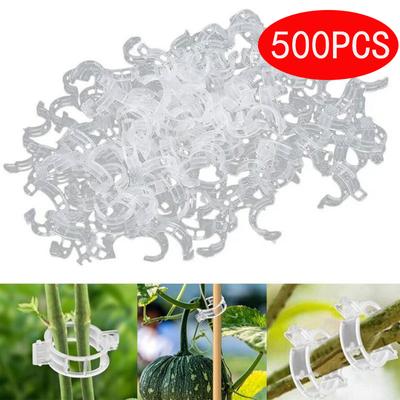 500PCS Plant Clips Supports Επαναχρησιμοποιήσιμα Πλαστικά Συνδέσεις Στερέωση αμπέλου ντομάτας εμβολιασμό φυτών λαχανικών Εργαλεία οπωρώνων και κήπου
