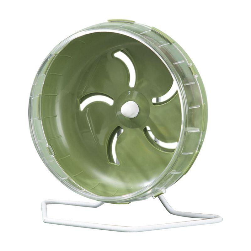 Silent 17.5cm Plastic Hamster Running Wheel with Stable Stand - Exercise Wheel for Hamsters, Gerbils & Mice