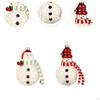 2 Pieces Snowman Pendants Hanging Cute Christmas Ornaments for