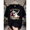 Men's Casual T Shirt Happy Easter Bunny Fashion Glasses Egg Basket Graphic Tees Men Fashion Holiday Gift Adult Men