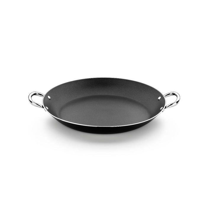 MONIX Resistent Plus | Poêle à Paella en Aluminium avec Revêtement Antiadhésif, Tous Feux dont Induction, 34 cm