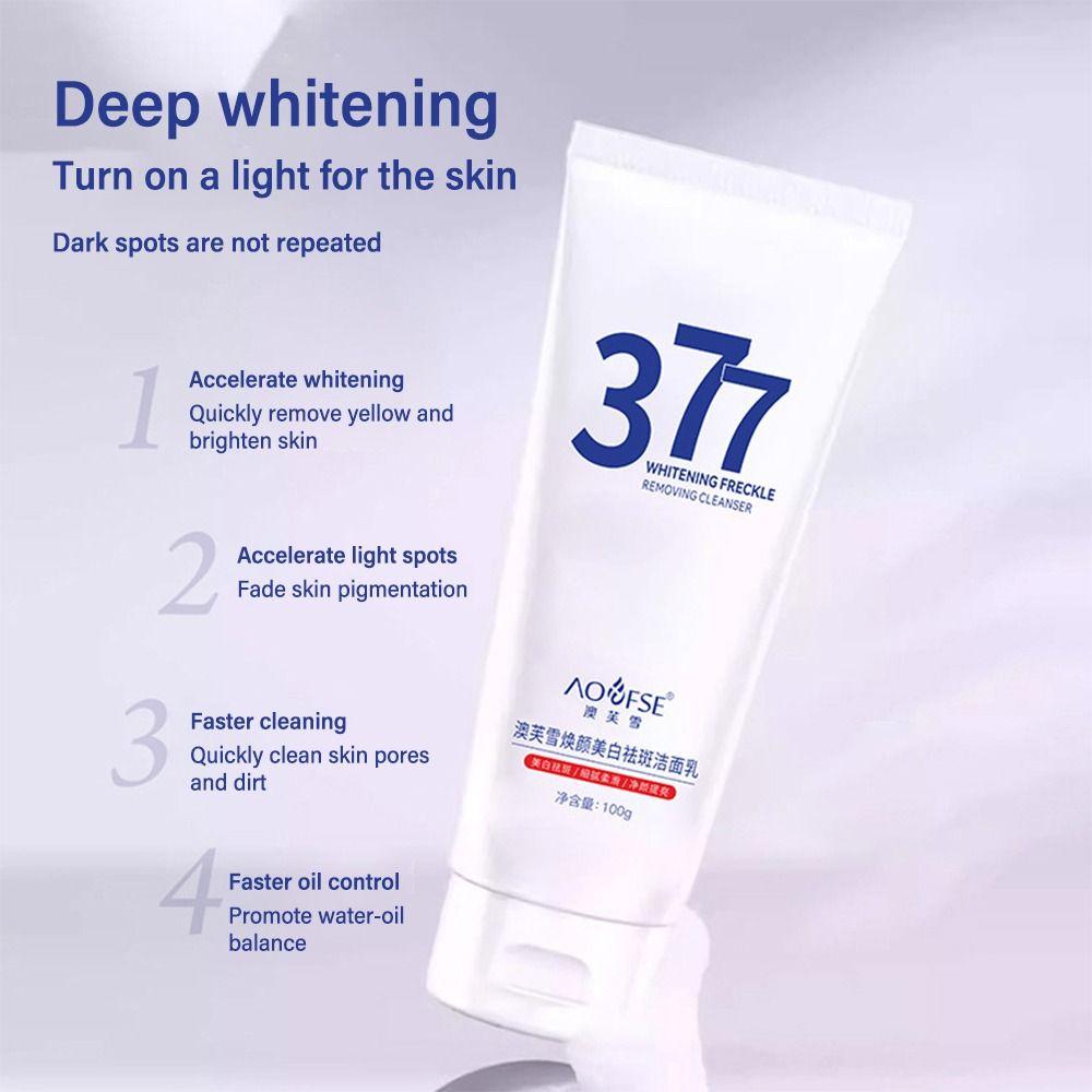 Whitening 377 Foaming Cream Freckle Remover Oil Control Facial Cleanser  Skin Care