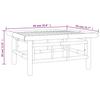 9 Piece Garden Lounge Set with Dark Grey Cushions Bamboo