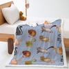 2D Digital Printing, Cartoon Cat Thickened Lamb Wool Crystal Fleece Love Blanket Blanket