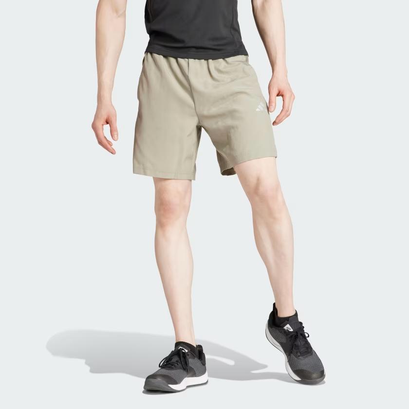 Adidas Gym+ Training Woven Shorts Sports Shorts Men's Green Gray IR5879