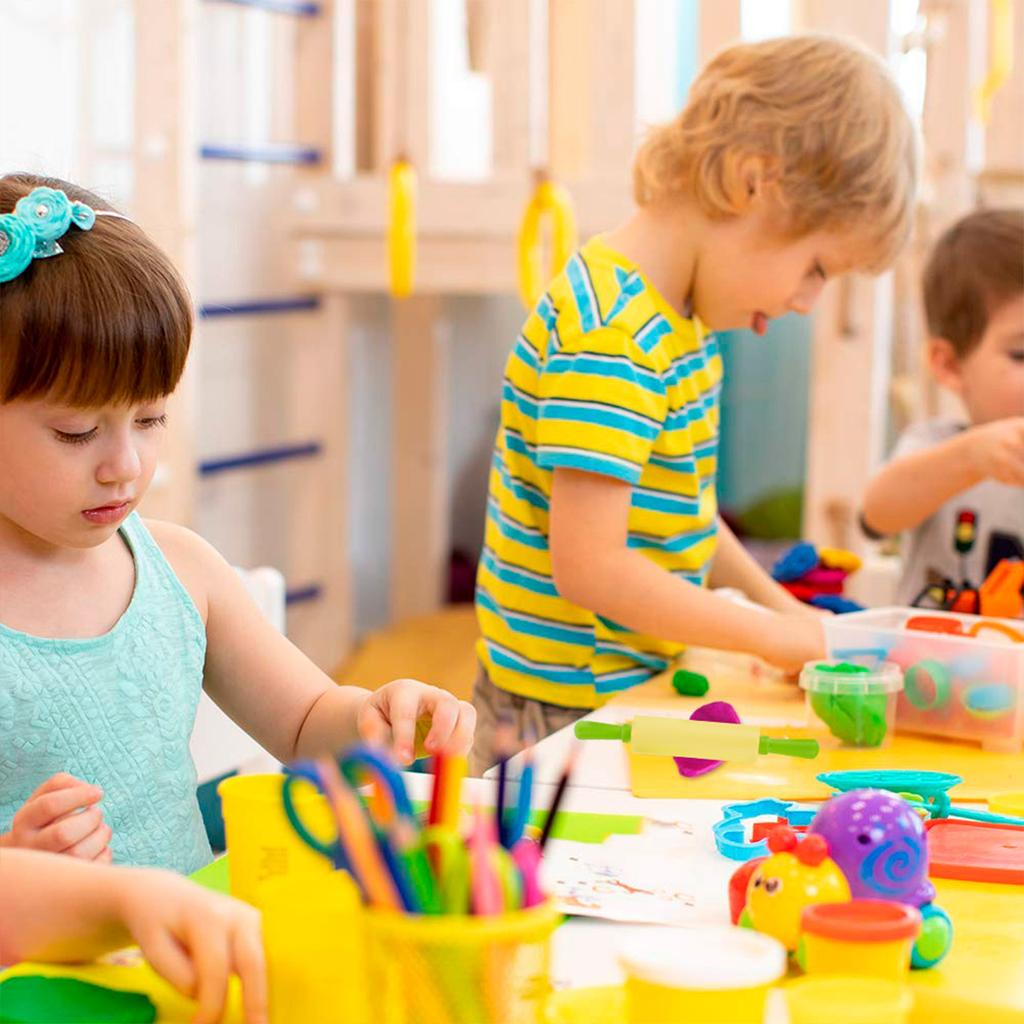 Kids Play Dough Tool Kit Color Clay Dough Animal Molds Mini Clay Tools Cutters Rolling Pins Plasticine Molds Clay Accessories