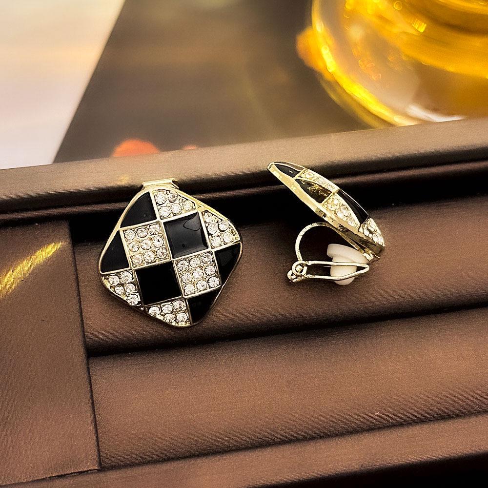 High-End Französische Dreieck Ohrclips ohne Piercing - Damen Einfache, Elegante, Luxuriöse Ohrringe