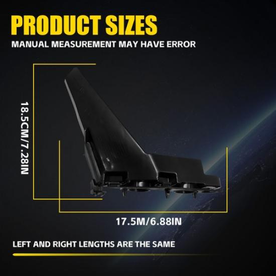 2X Front Bumper Mount Support Bracket Left Fit Volkswagen Right Jetta -