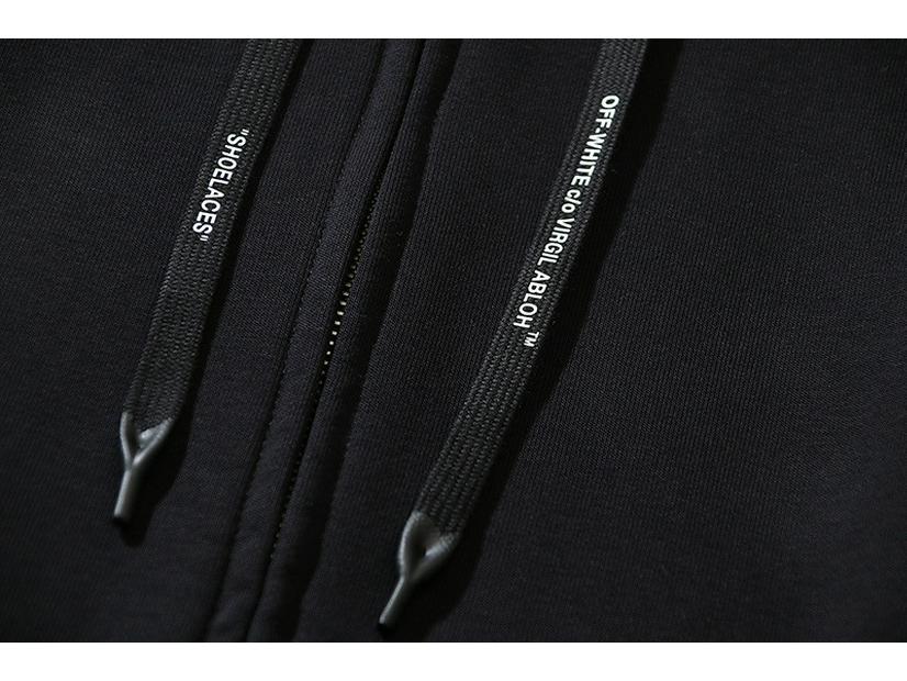 Europejsko-Amerykańska Modna Marka 320g Bluza z Kapturem Kurtka Kardigan z Nadrukiem Strzałka Graffiti