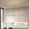 Nordic Minimalist Long Strip Pendant Light for Modern Dining Room or Bar