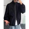 Jacket Men's Spring and Autumn Anti-splashing American Retro Stand-up Collar Couple Versatile Simple Thin Jacket Jacket Top