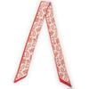 Women's Red Double-Sided Silk Scarf: Versatile Ribbon for Professional OL Wear or Headband, Perfect for Spring/Summer Korean Fashion.