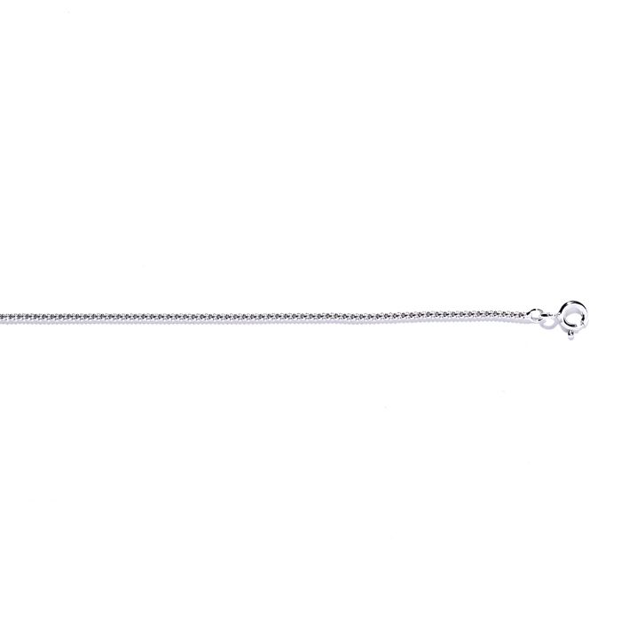 Collier - LUXENTER - Nursis - Argent 925 - Plaqué Rhodium - 42 cm + 3 cm de rallonge