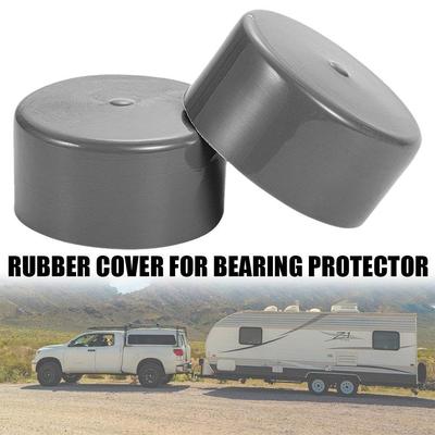 2 peças de capa de borracha para proteção contra poeira, capa de cubo de roda de carro, substituição para trailer, barco, protetor de rolamento de 1,98 polegadas