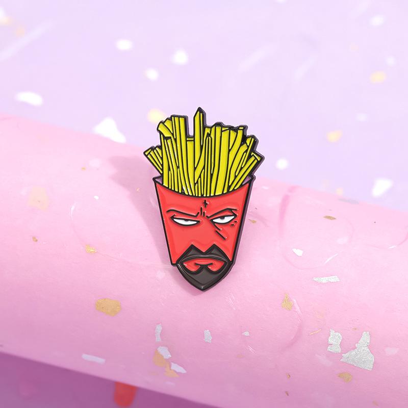 Quirky Bold And Metal Badge Brooch Featuring Eyecatching Cartoon Style Fashion For