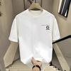 Couples Cotton T-Shirt Short Sleeve Black White Tops Breathable Comfortable Soft Casual Sport Tees