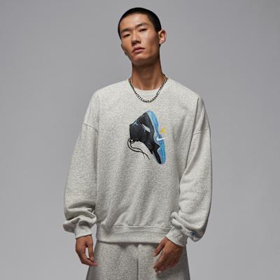 Jordan Sweatshirts Men s Gray Crew Neck Moderate M