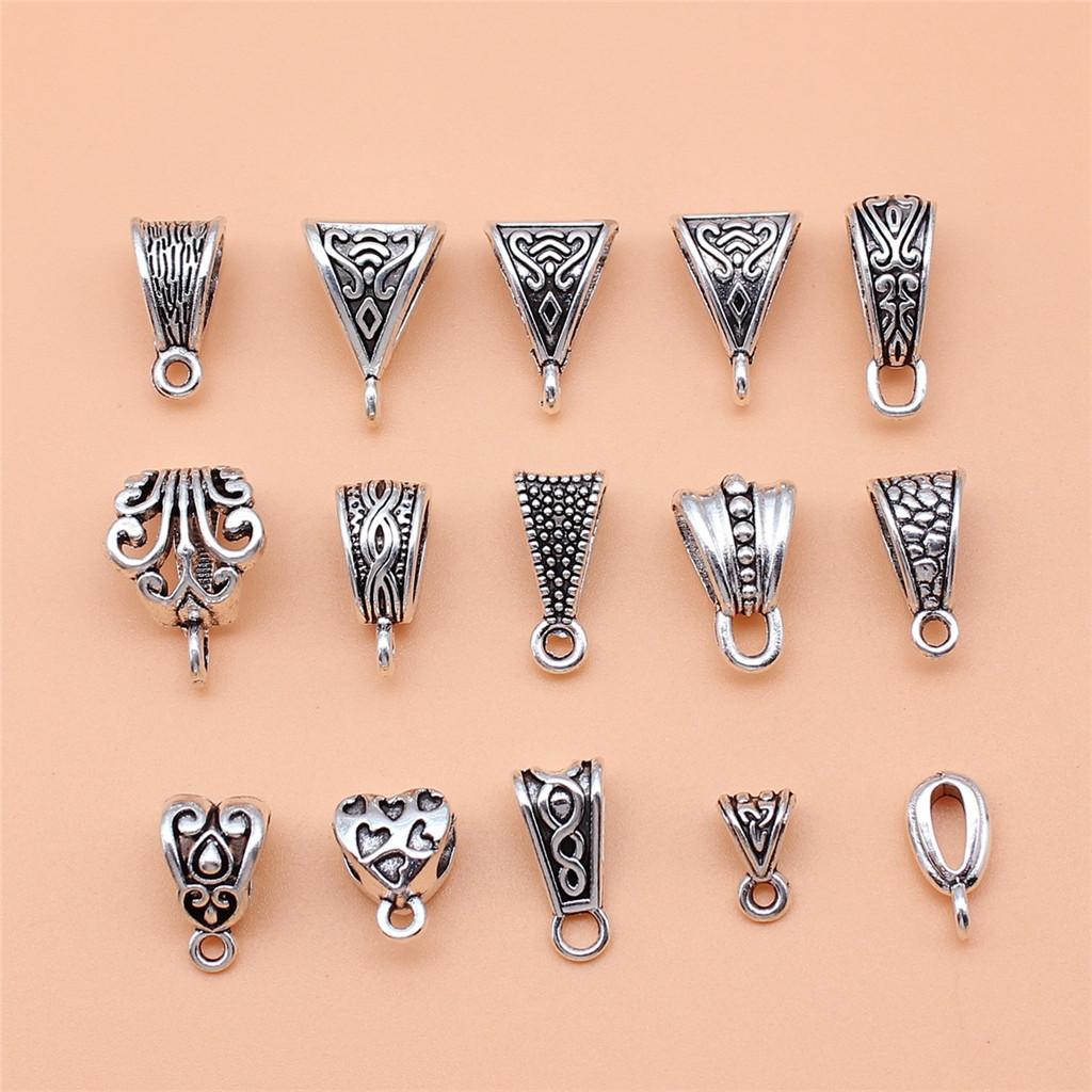 Keyring Mix Sets Variety Pack Charm Antique Silver Zinc Alloy Jewelry Making Supplies Earring Necklace Pendants