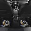 For Most Cars  Non-slip Car Front And Rear Rubber Floor Mats  Sedans 4pcs White Dragon Printed Dirt Resistant Car Floor Mats  SUVs